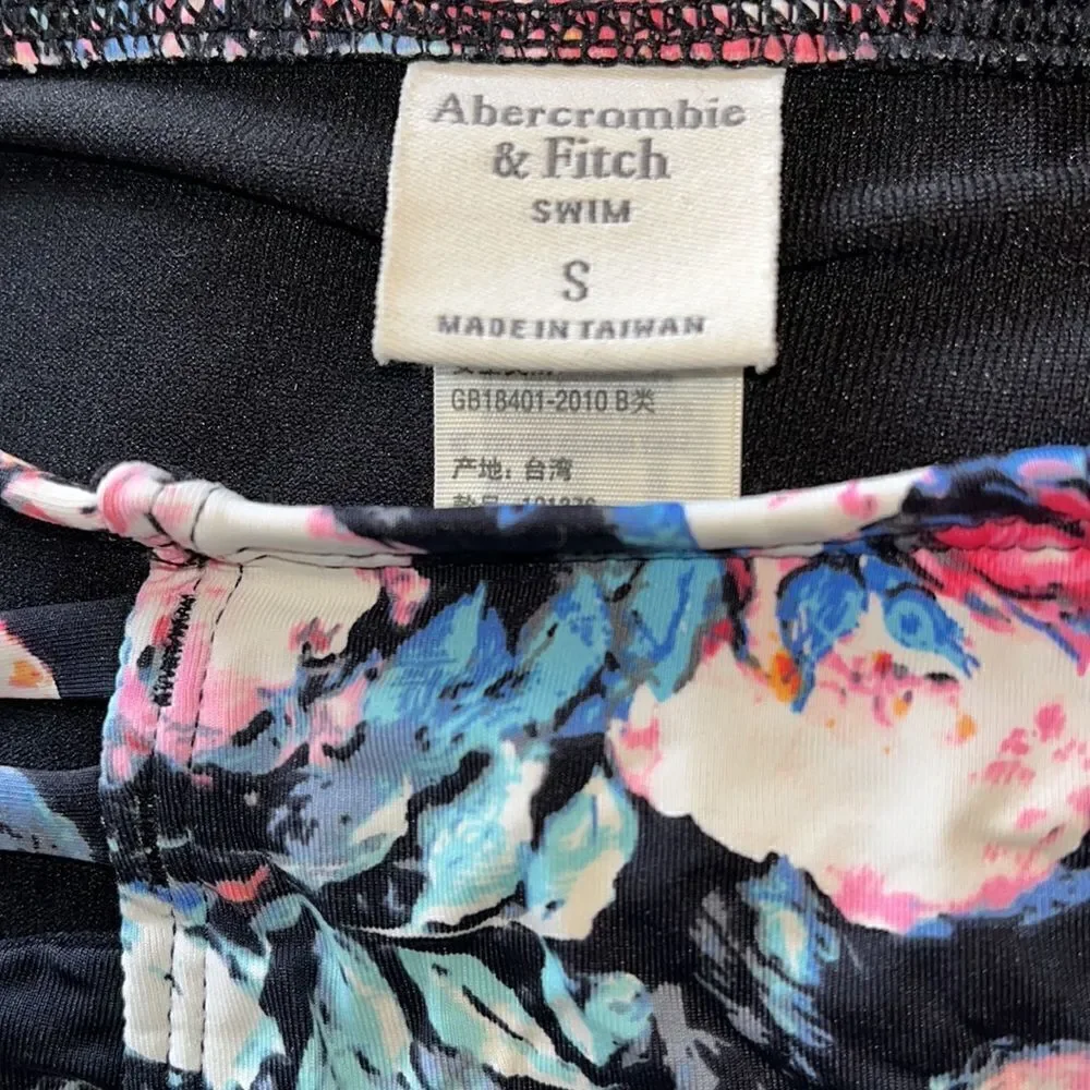 ABERCROMBIE & FITCH SWIM SIZE SMALL BEAUTIFUL FLORAL BIKINI BOTTOMS